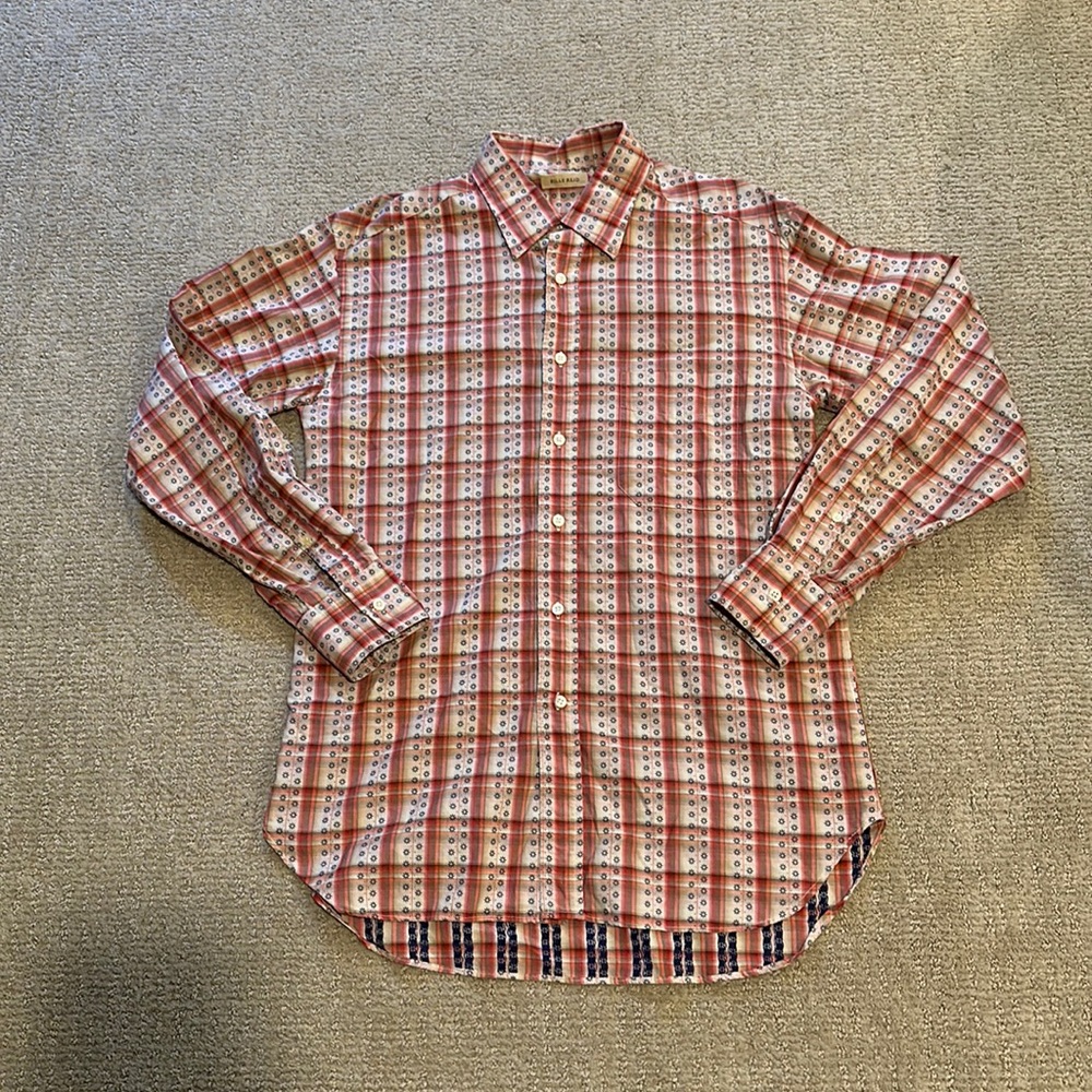 Billy Reid Button Down Plaid Shirt- Sz Medium- Excellent condition
